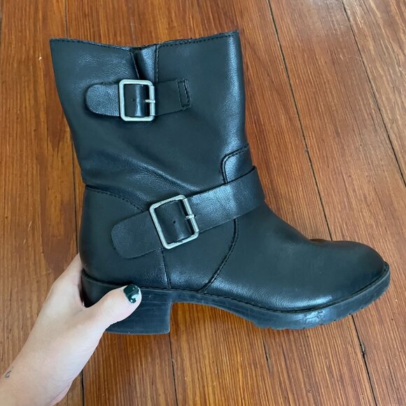 STYLE & CO BLACK GIANARA BIKER BOOTS - Picture 2 of 5